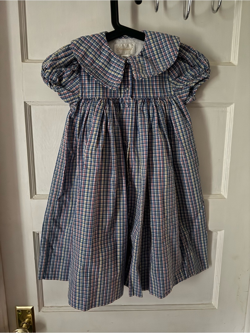 Strasburg Vintage Heirloom Peter Collar Puff Sleeve Dress